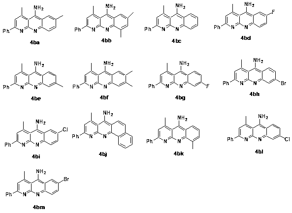 Preparation method and application of 5-aminobenzene[b][1,8]naphthyridine compound