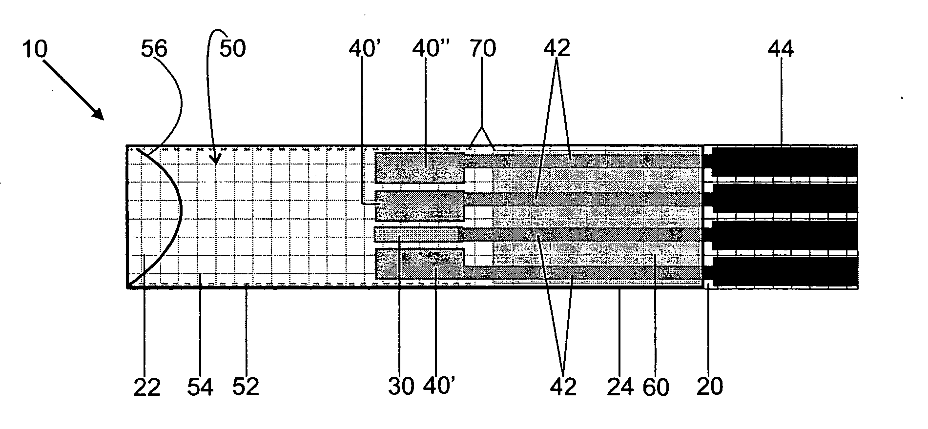 Measuring device and measuring method for detecting analytes