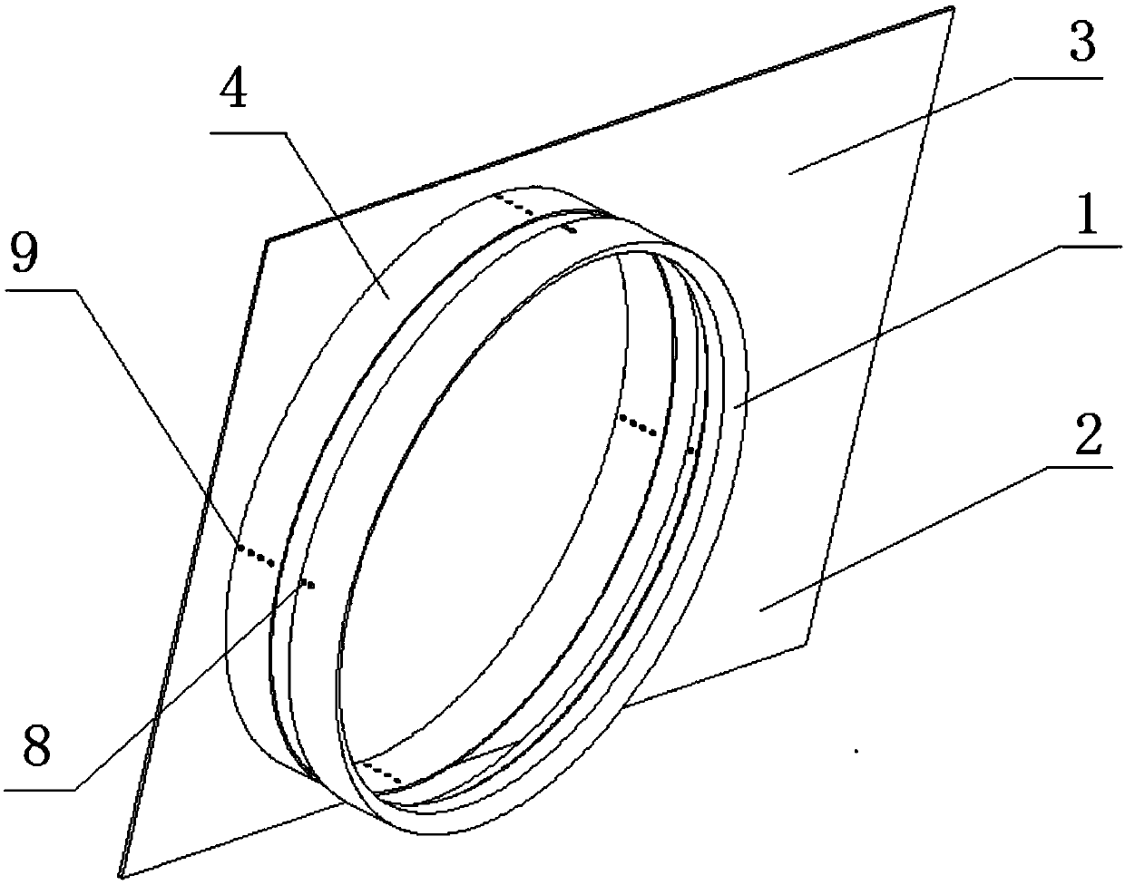 Guide ring device, fan assembly and air conditioner