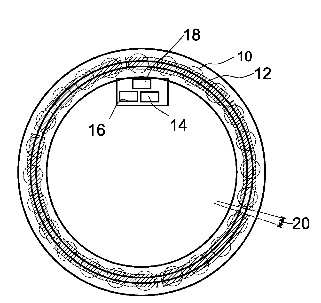Method and data processing device for detecting a load distribution in a roller bearing