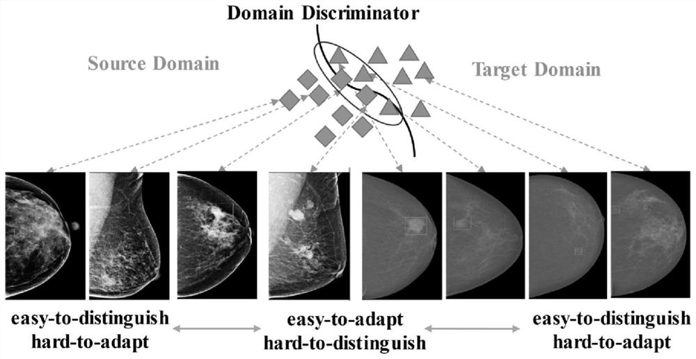 Medical image focus cross-domain detection method based on adversarial learning and adaptive analysis