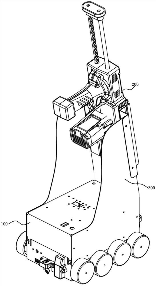 Walking trolley of automatic seam beautifying machine