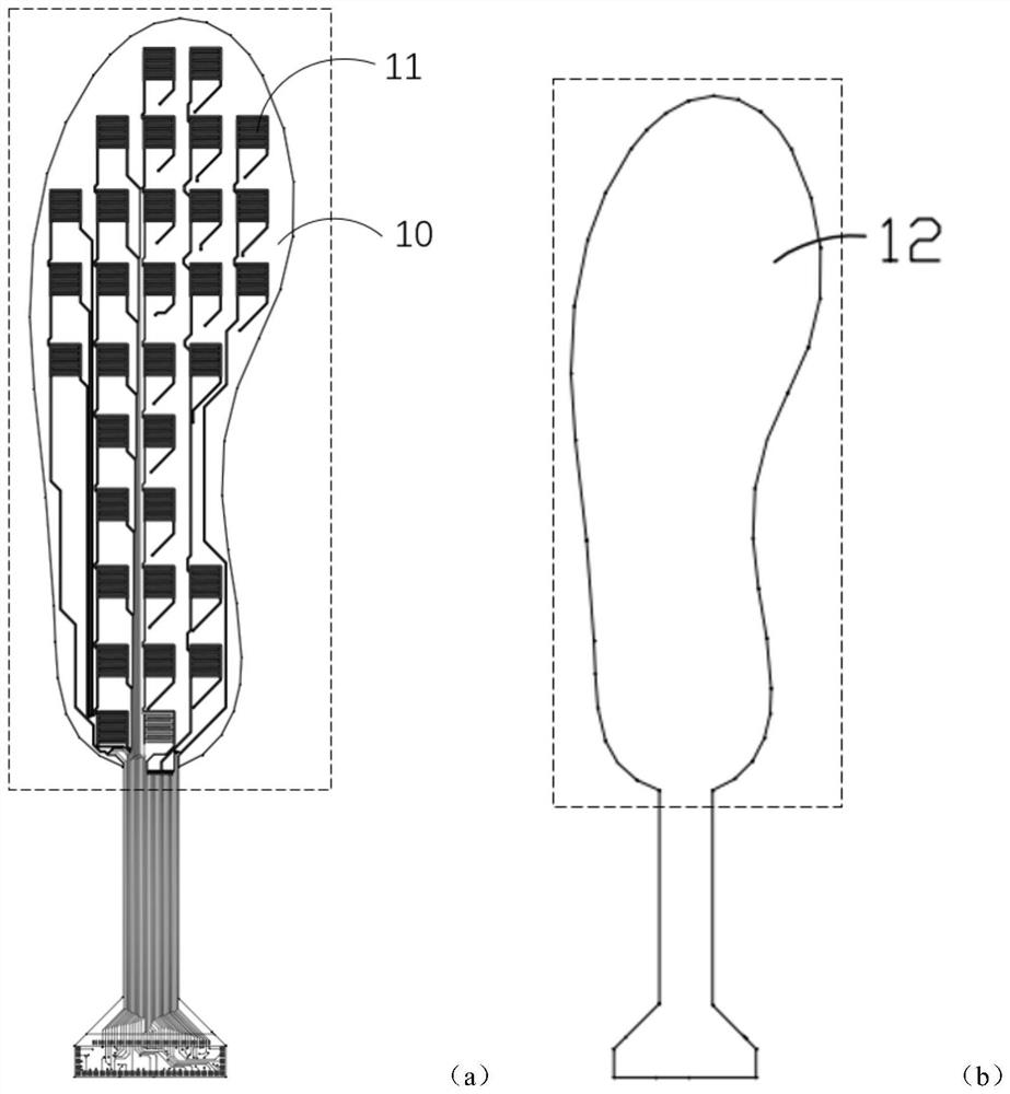 A kind of intelligent insole and its preparation method and application