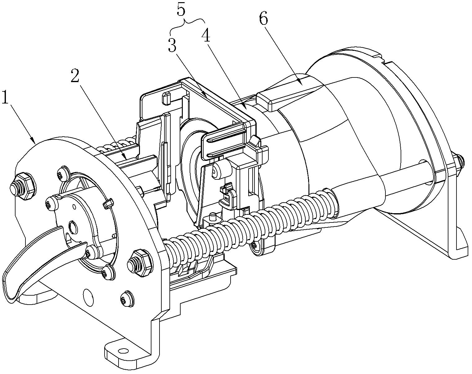 Separation blade mechanism of capsule coffee maker