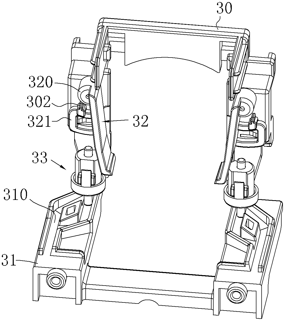 Separation blade mechanism of capsule coffee maker