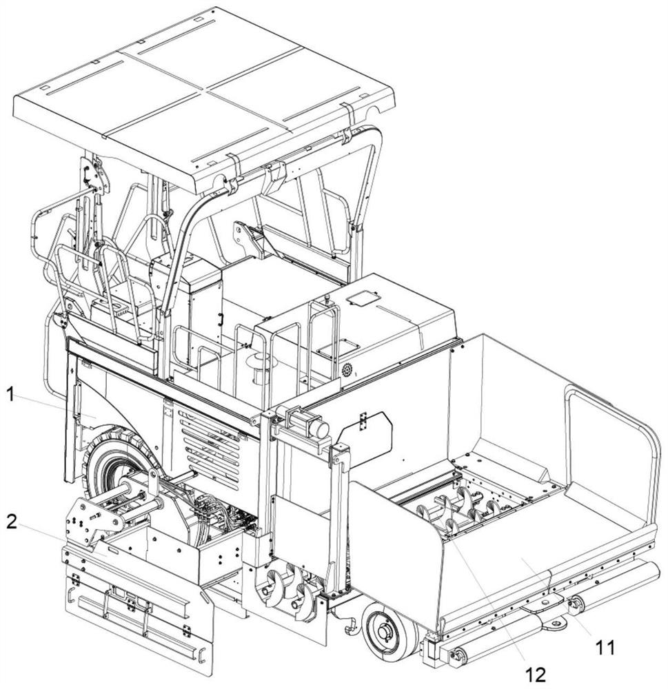 Road shoulder forming device and paver