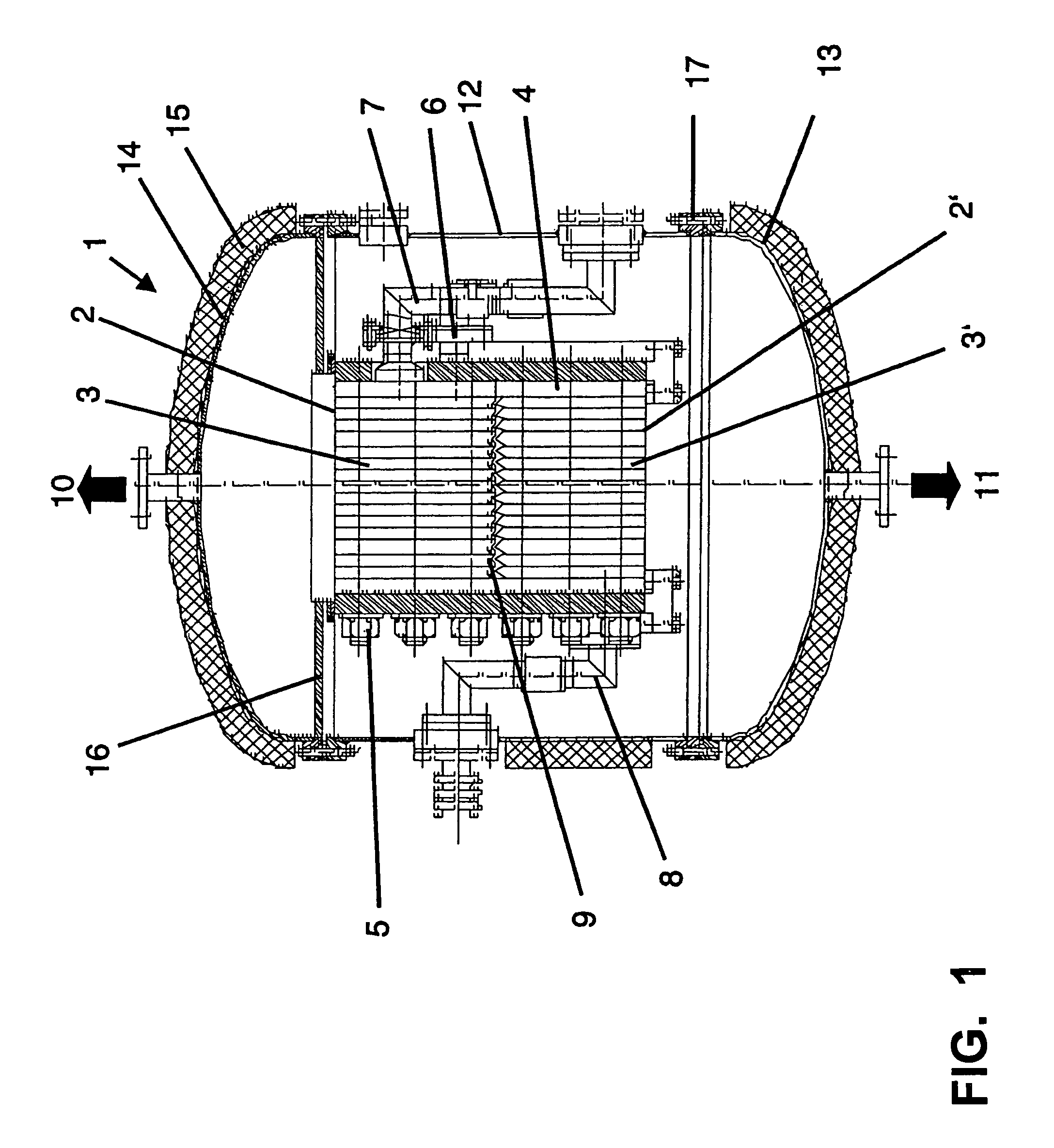 Method for obtaining a gaseous phase from a liquid medium and device for carrying out the same