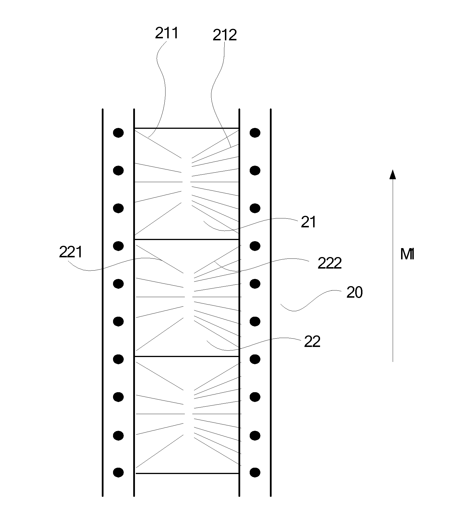 Tape substrate with chip on film structure for liquid crystal display panel