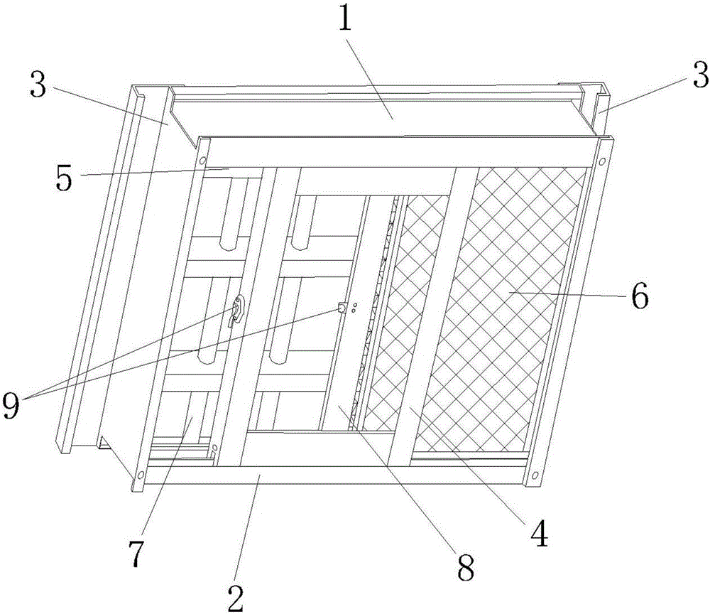 Quick installation window frame of integral window