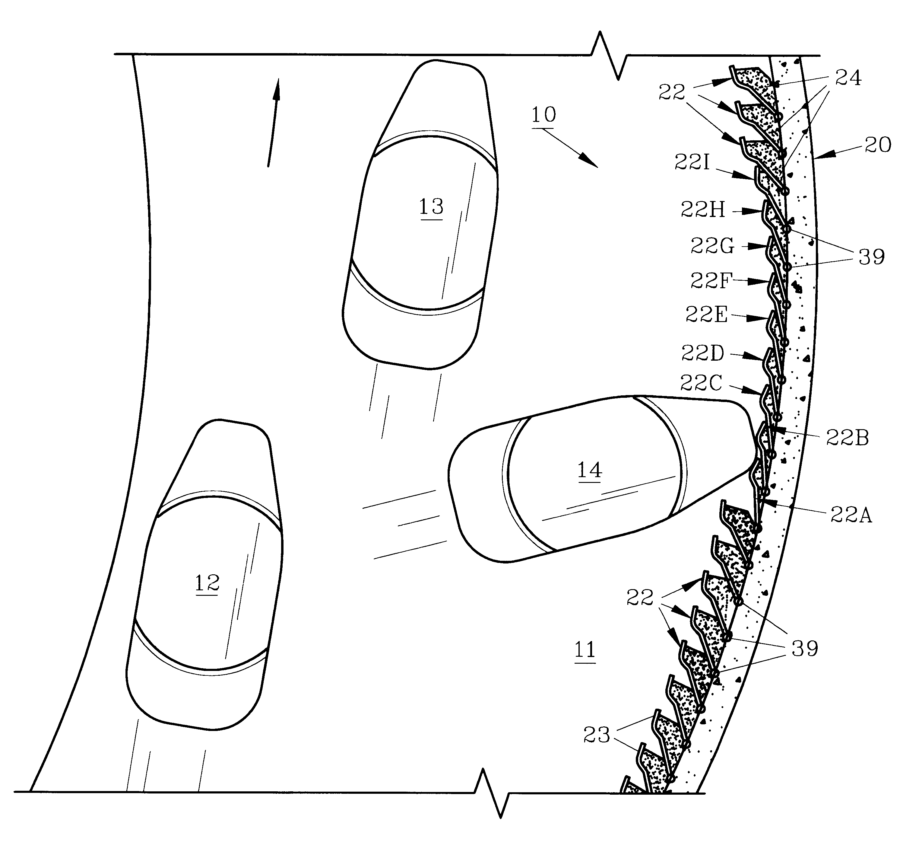 Energy absorbing system and method