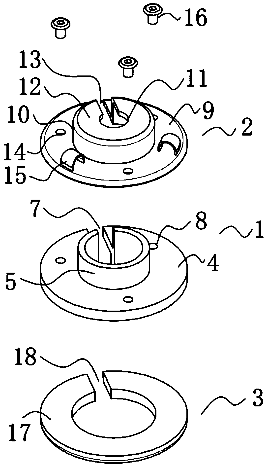 Infusion port injection holder fixing device