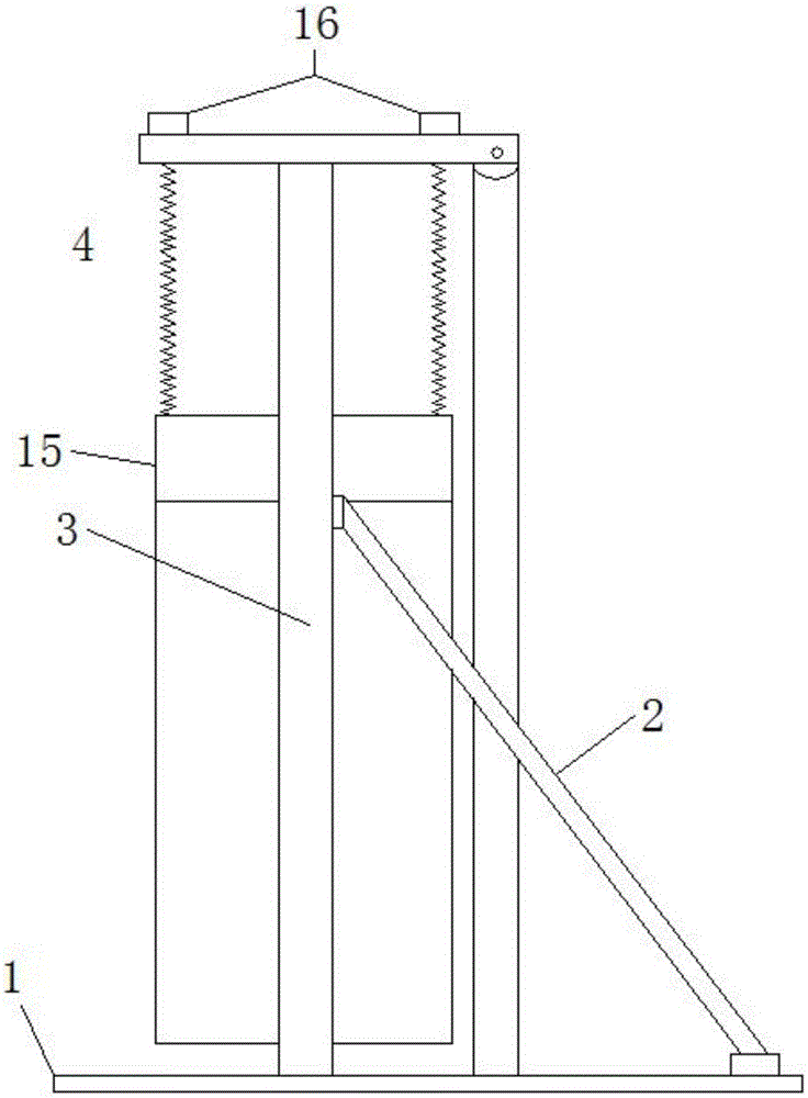 Retaining wall type caisson sinking device and its construction method