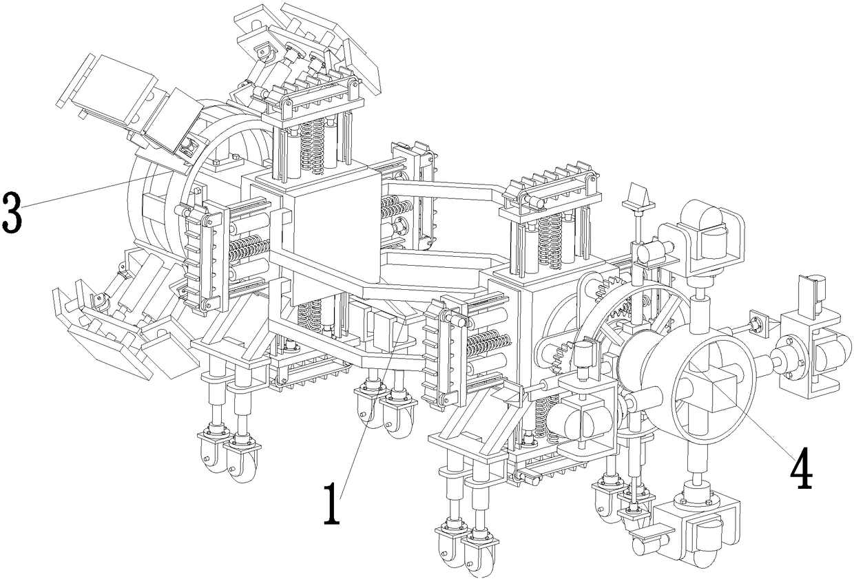 An integrated intelligent processing equipment for the inner wall of diesel pipeline