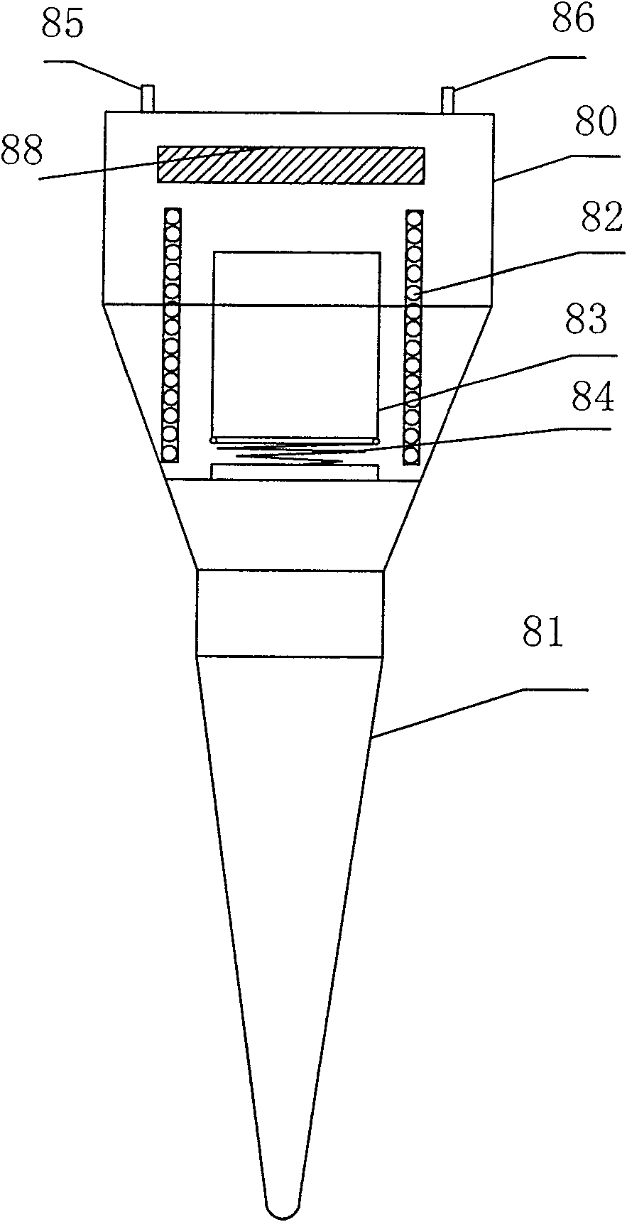 Seismic prospecting data collecting system