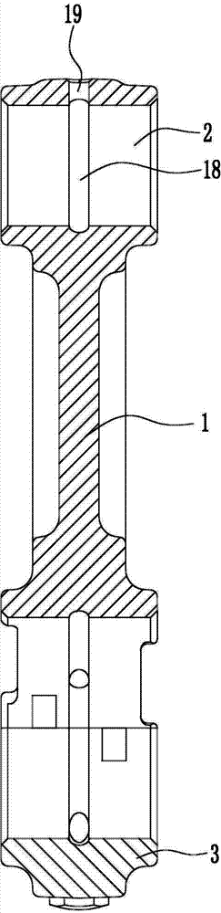 Connecting rod assembly for high rotation speed petrol engine