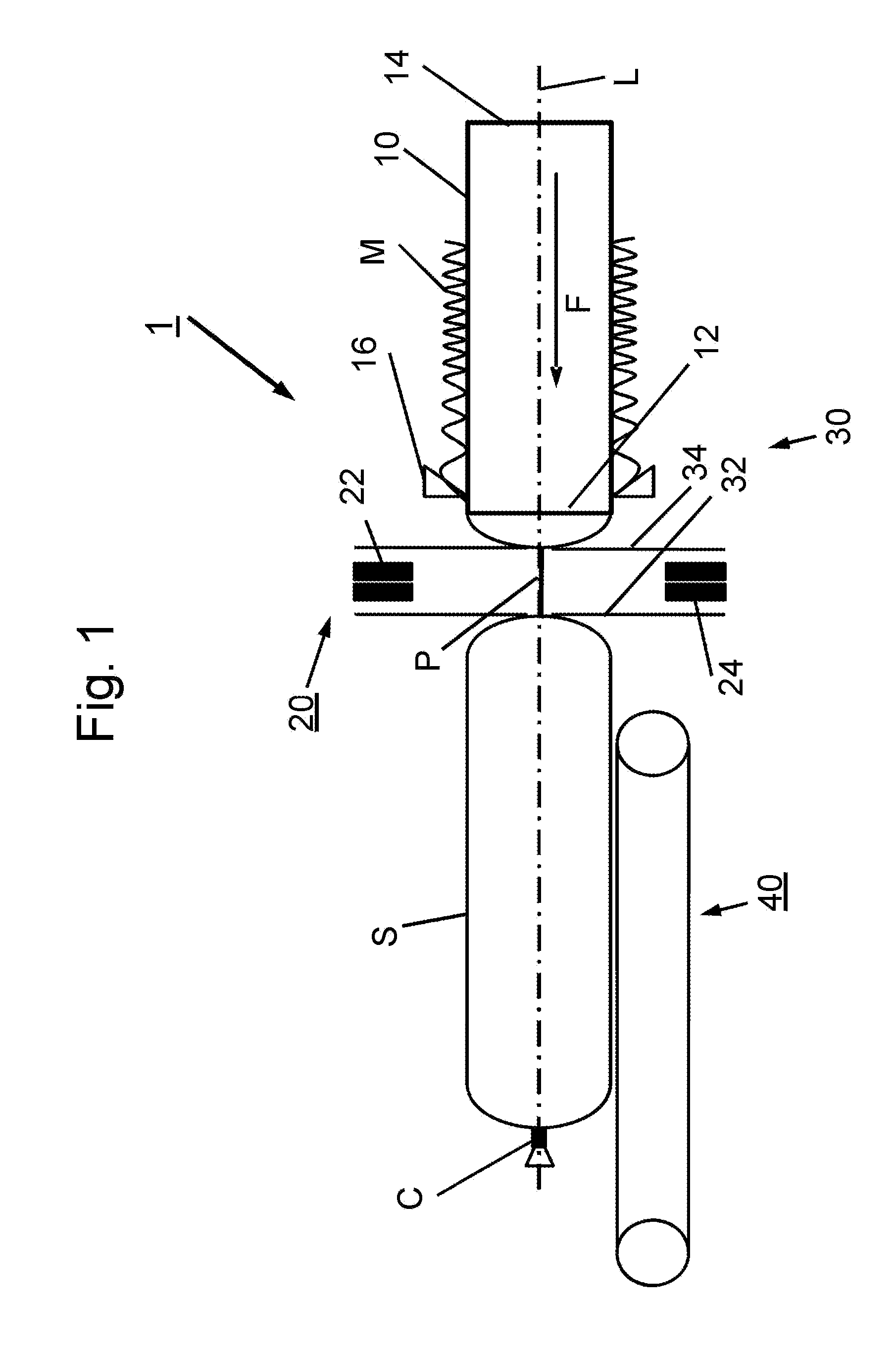 Clipping machine with improved handling of suspension elements