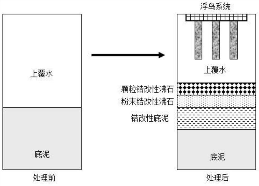 A combined in-situ remediation method for polluted surface water environment