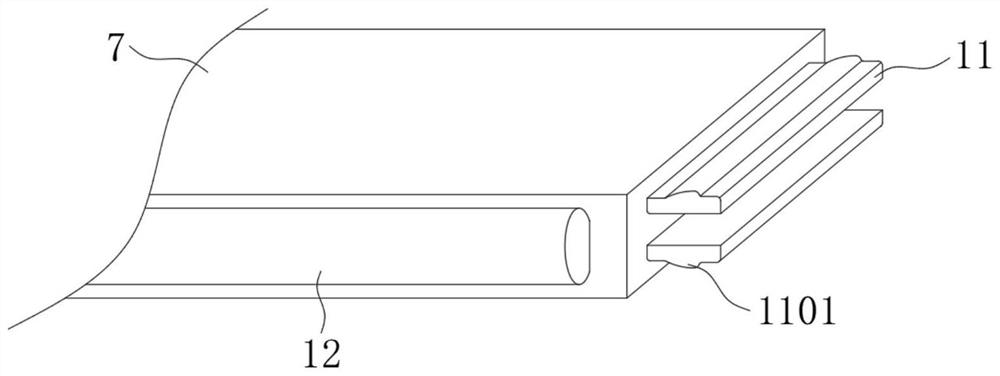 A flame-retardant power distribution cabinet that is easy to arrange wires