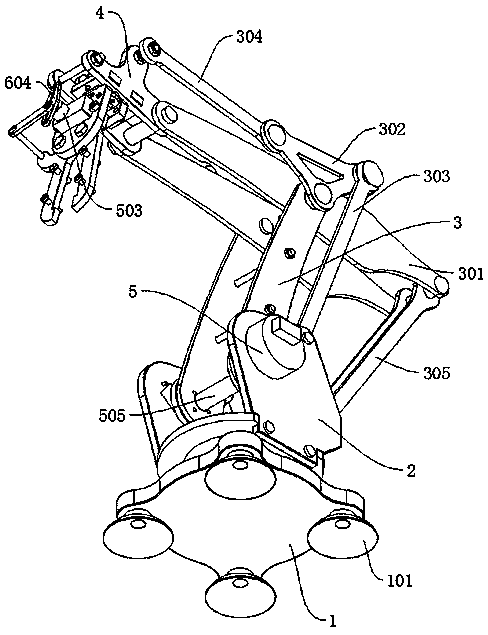 Multifunctional gripper of robot based on Internet of things