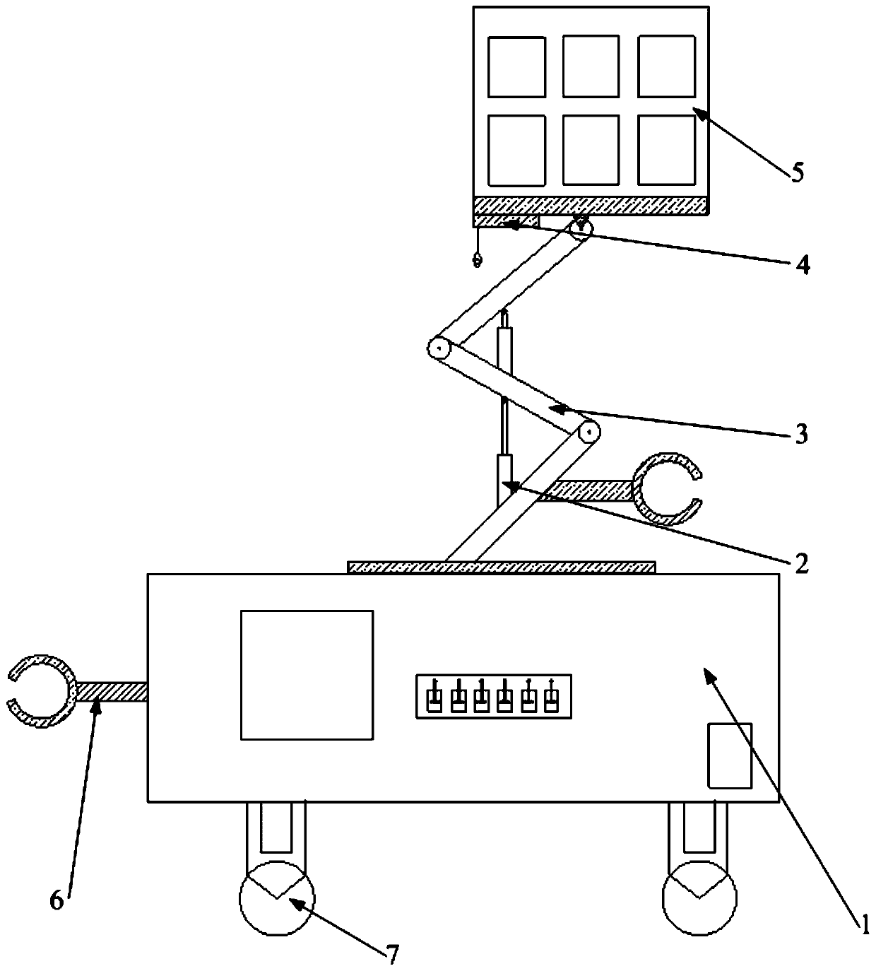 An auxiliary device for maintenance of electrical equipment