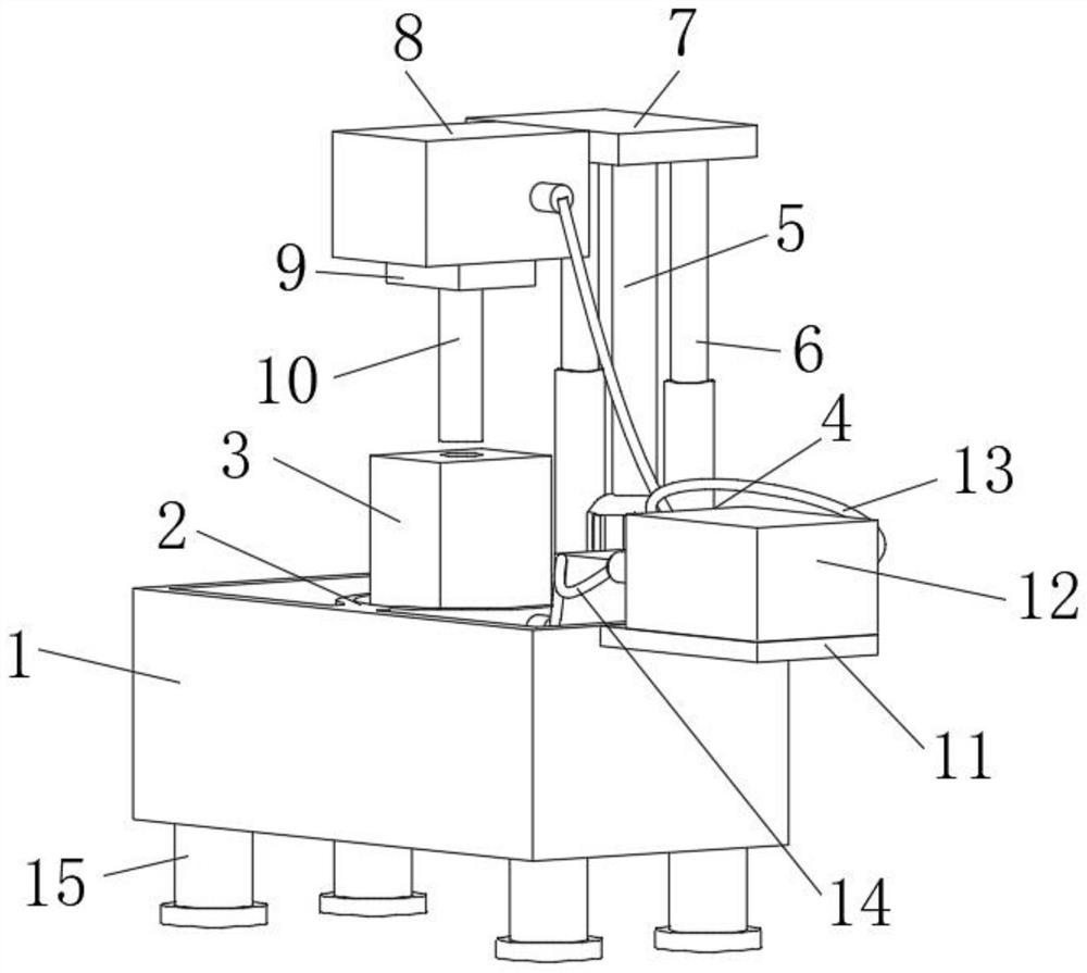 Mold rear support electrolytic machining method