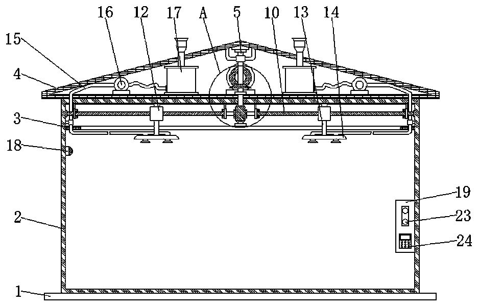 Workshop air purification device and method based on computer Internet of Things