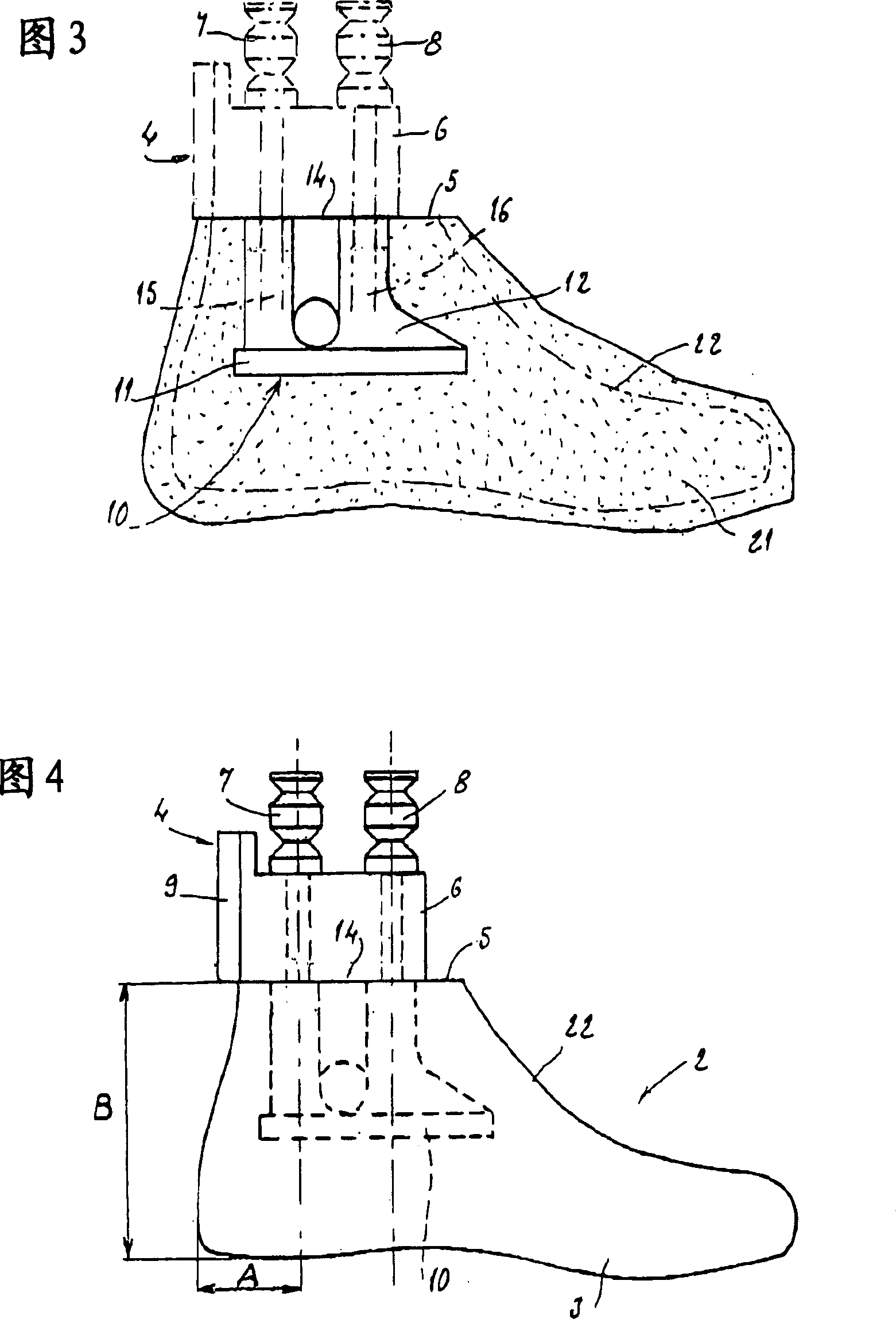 Last with grip device for shoemaking