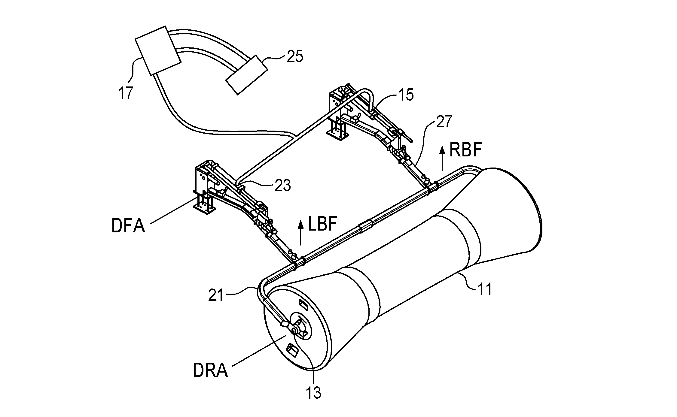Swath roller with controlled anchoring force