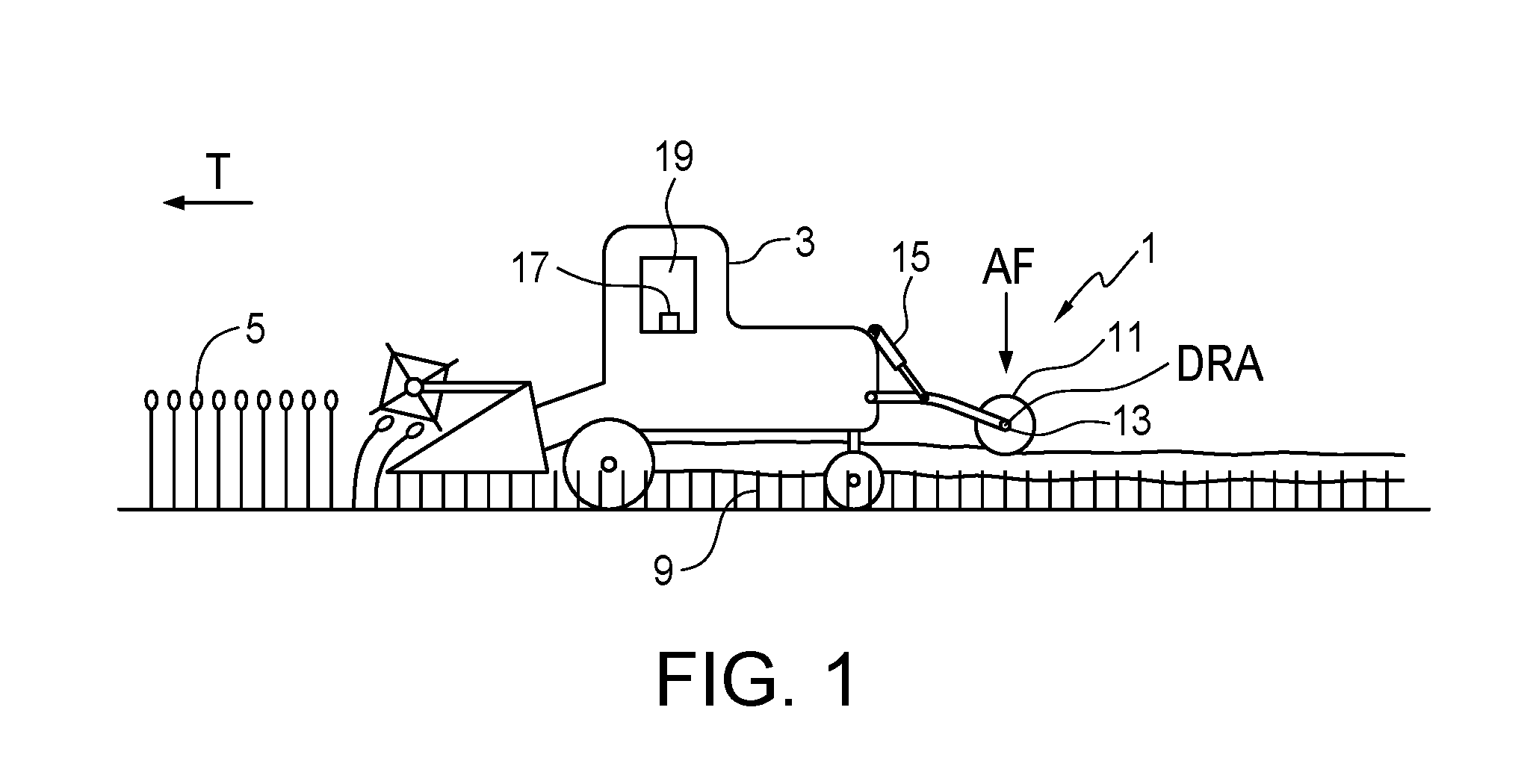 Swath roller with controlled anchoring force