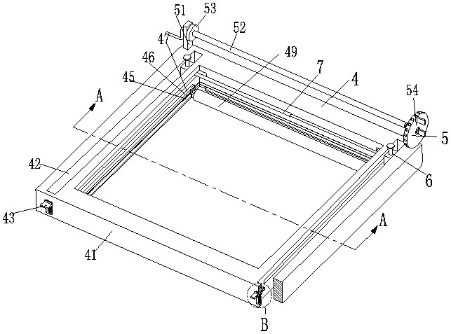 Surface film coating treatment device and film coating method after ceramic tiles are formed