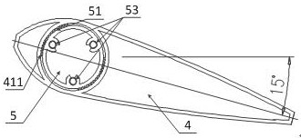 Installation method of rotary swing blade curtain wall