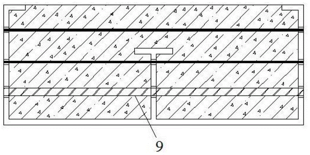 Prefabricated assembly FRP-reinforcing steel-bar-concrete combined bridge deck and construction method