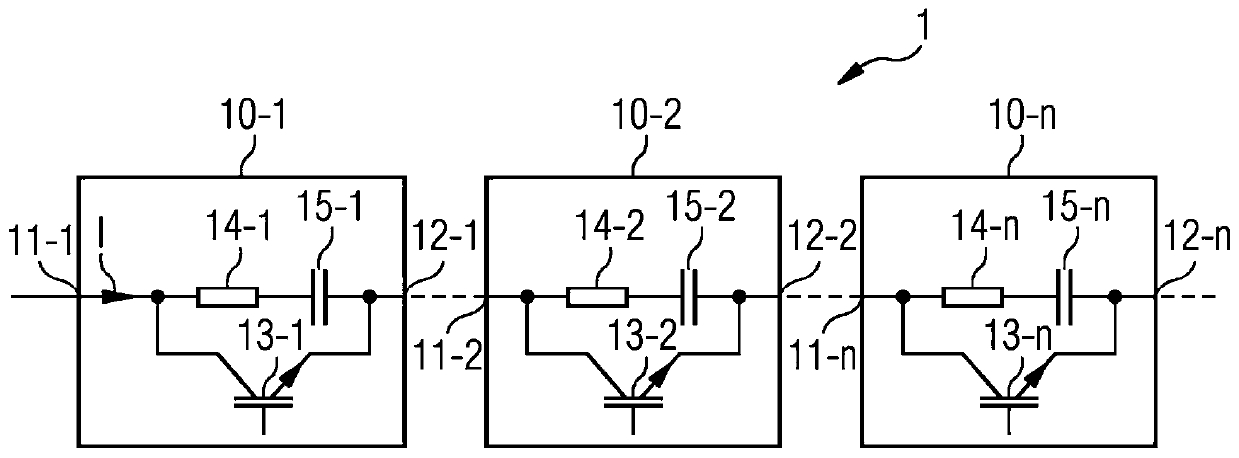 Switching device for disconnecting a current path