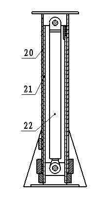 Synchronous pre-support and anchorage device for follow-up heading machines