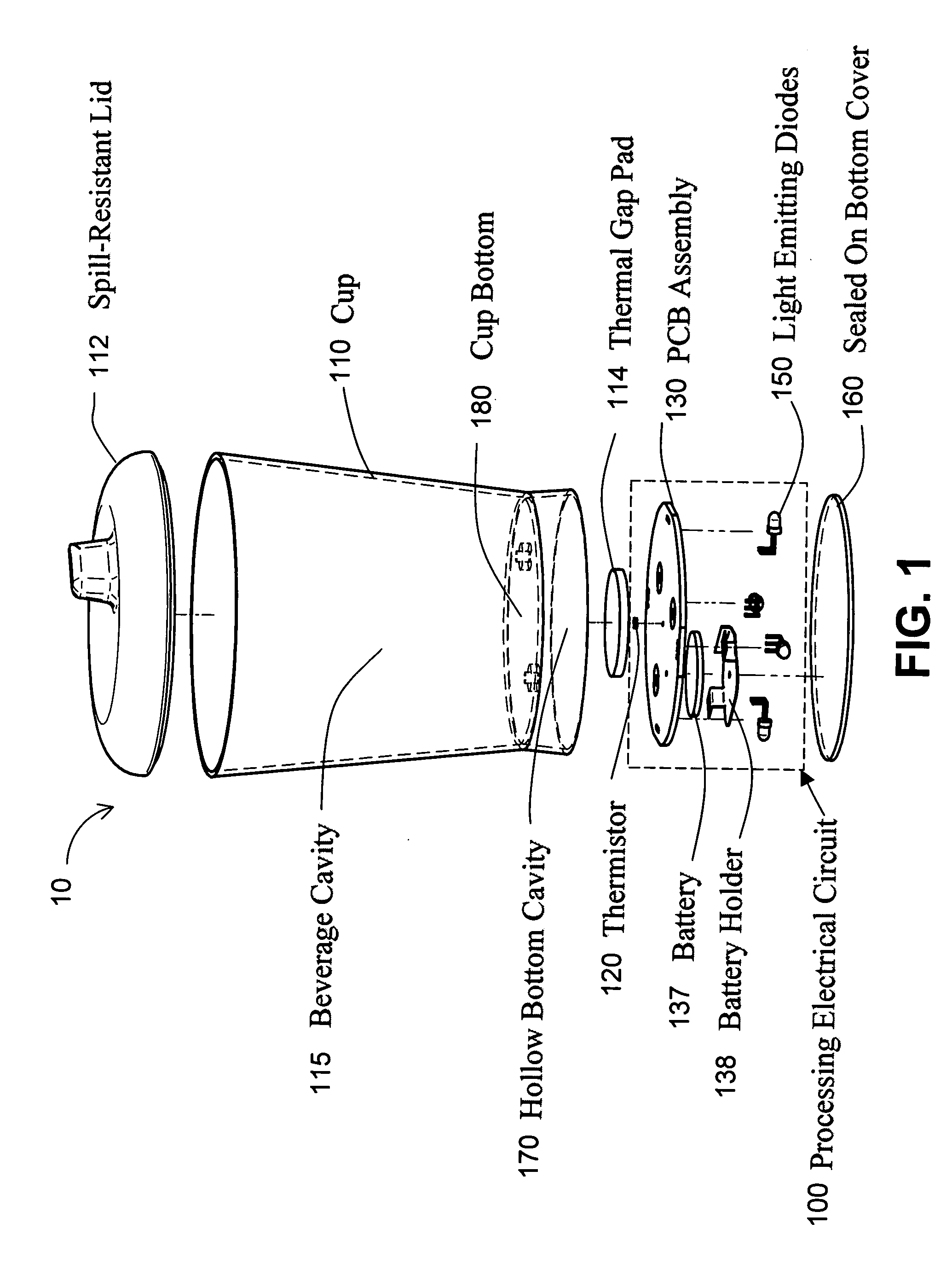 Spill-resistant beverage container with detection and notification indicator