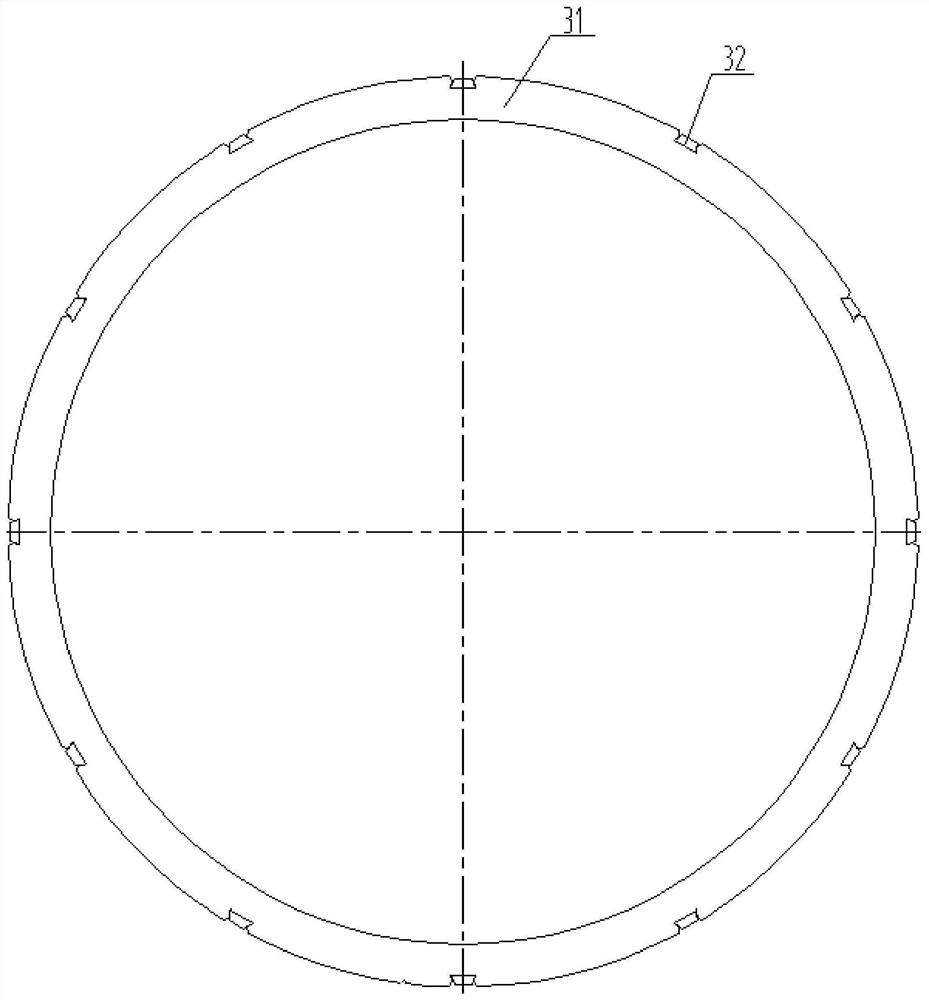 Rotary yoke magnetic circuit structure