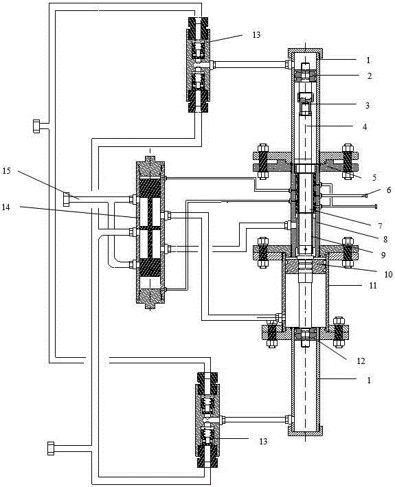 Hydraulically controlled pivot type water injection pump capable of achieving automatic hydraulic pressure adjustment
