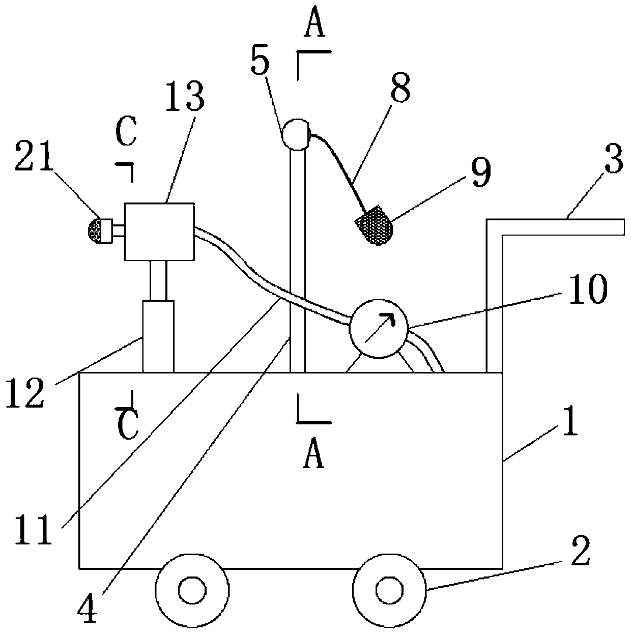 Intelligent forecasting pesticide spraying device of wind direction and ...