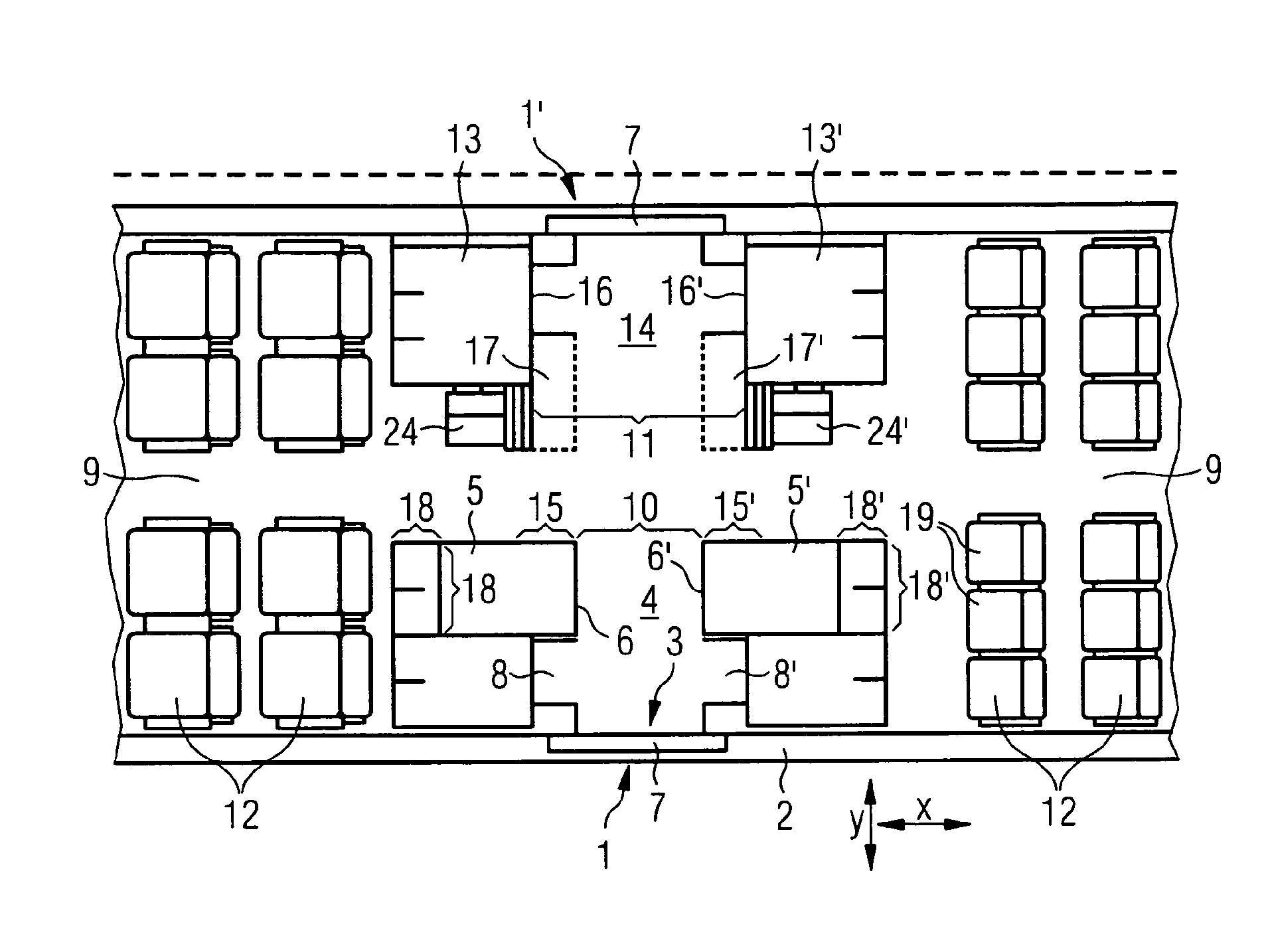 Aircraft cabin section