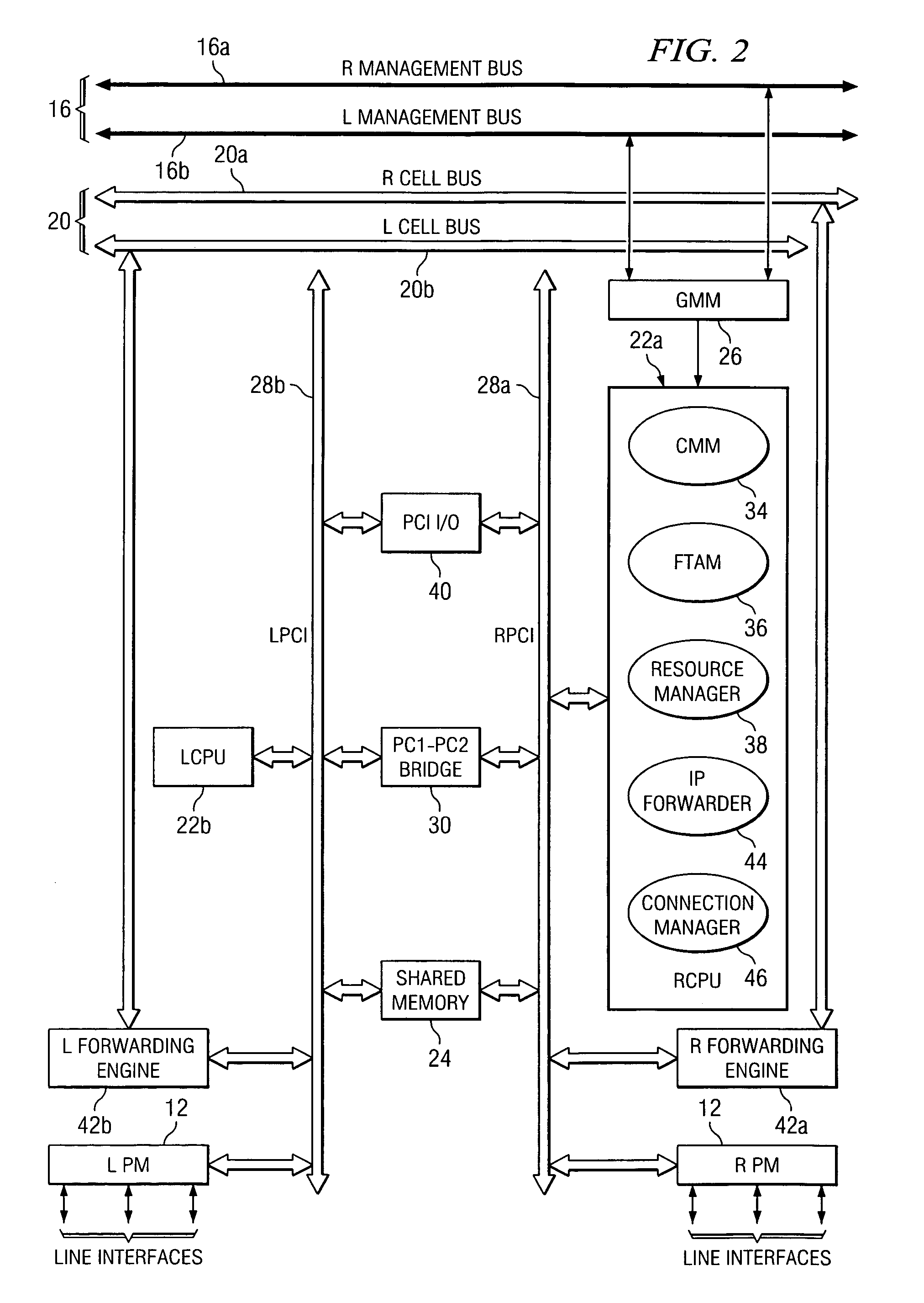 Multi-service network switch with independent protocol stack architecture