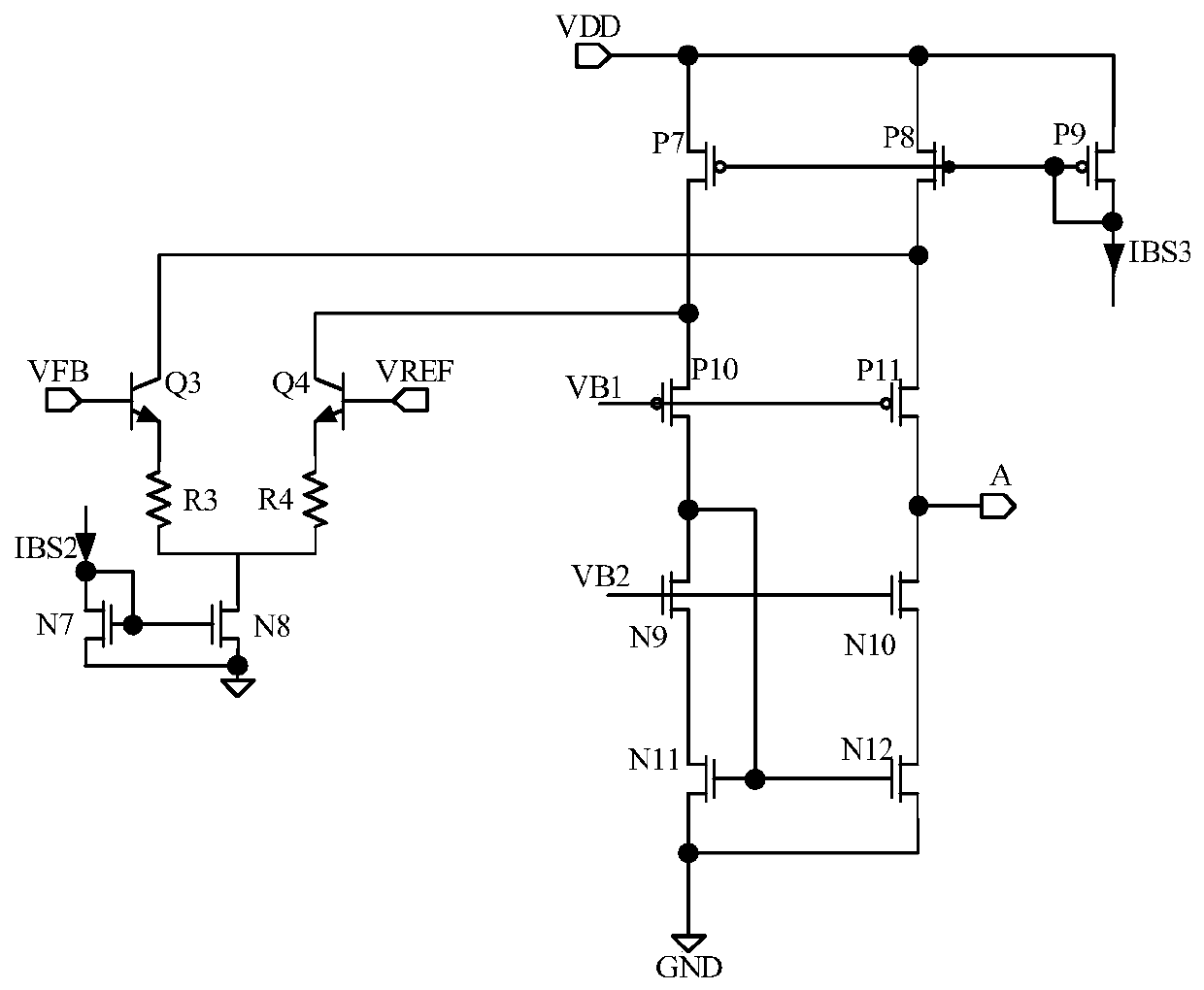 High-input-voltage double-loop stable linear voltage regulator