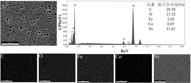Preparation method of micro-nano holes in surface of nickel-containing iron-chromium alloy