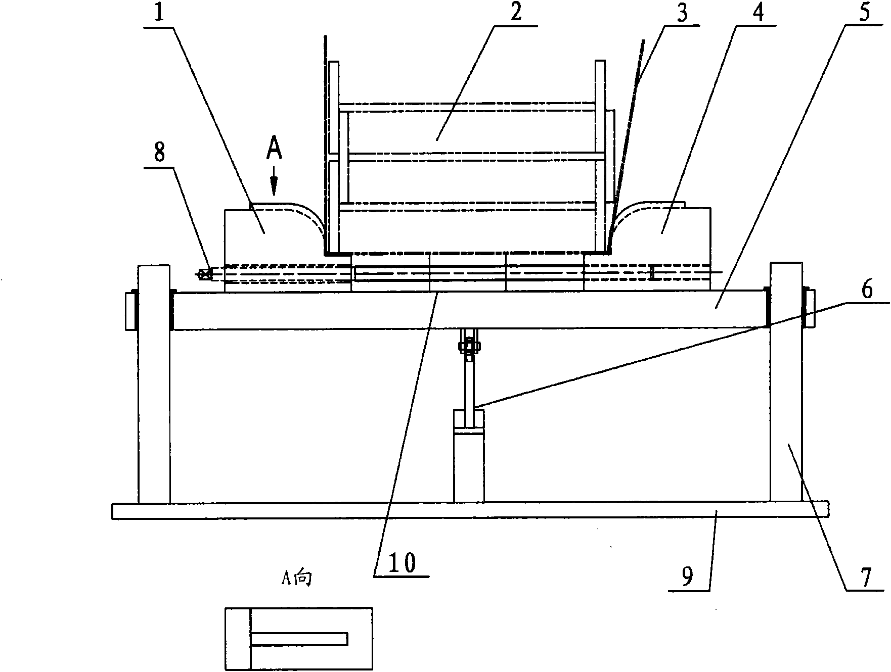 Profiled steel binding machine