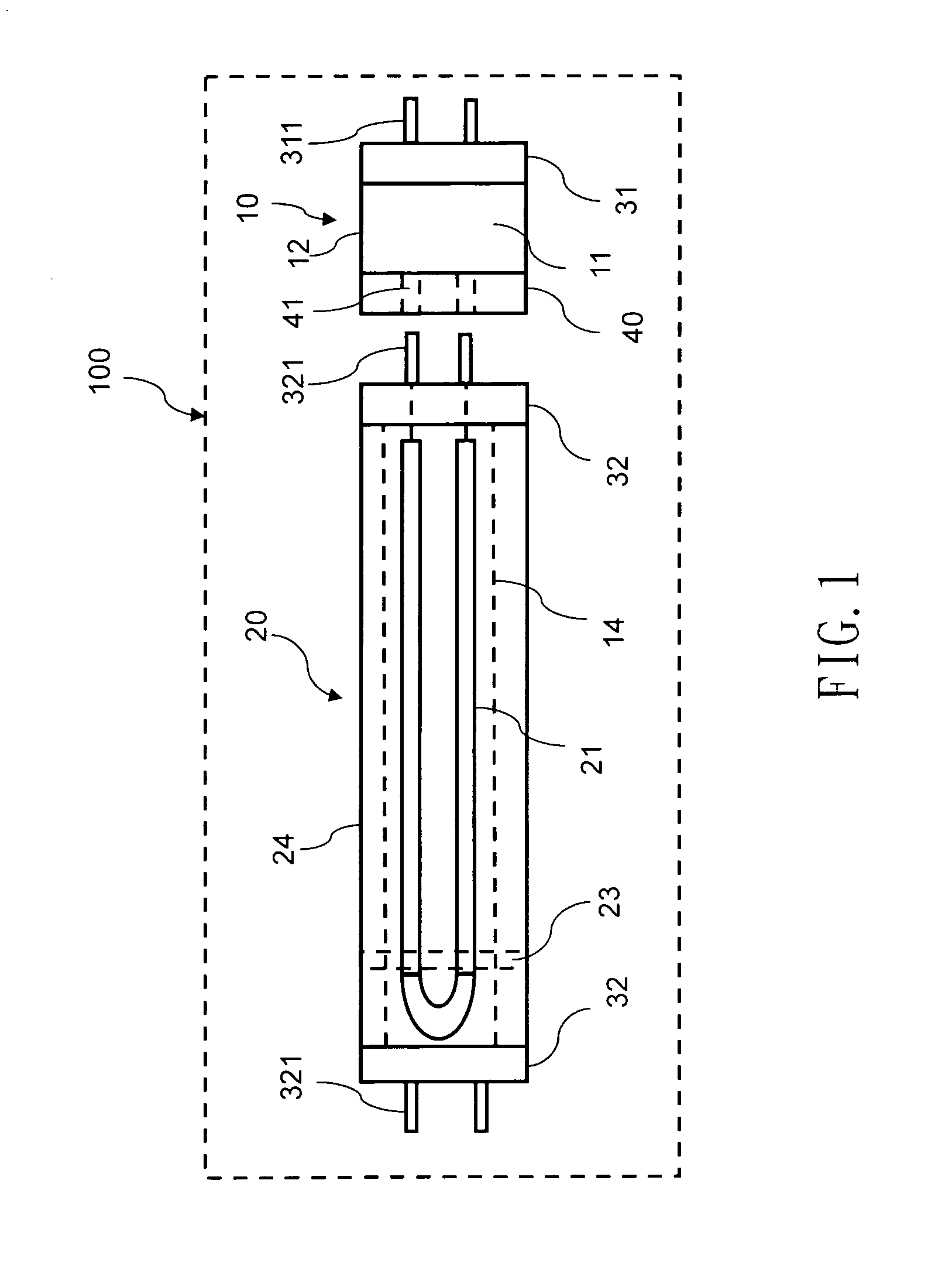 Lamp module with electronic connector adapter