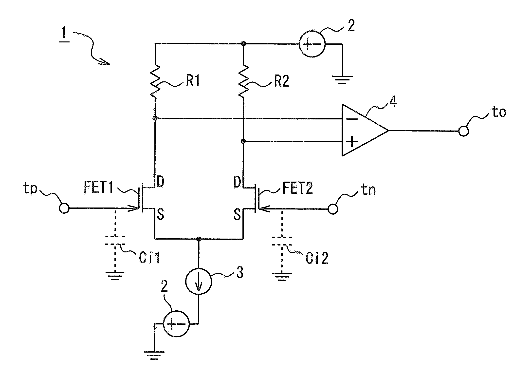 Electric charge detection circuit