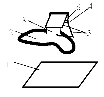 Plane mirror device for reducing head drop work