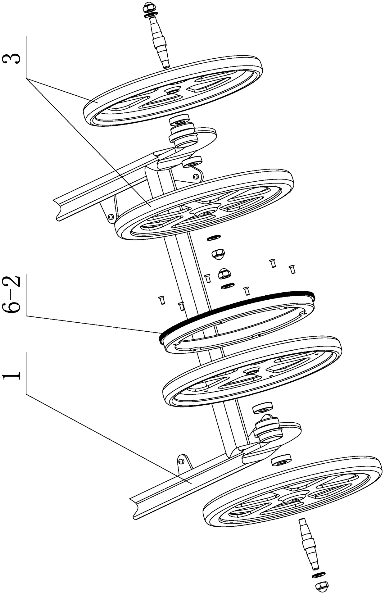 Push-pull bicycle training device