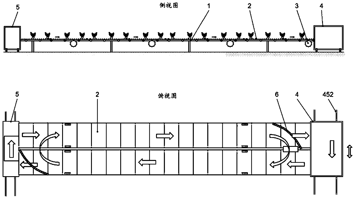 Automatic cultivation system for movable grating livestock raising