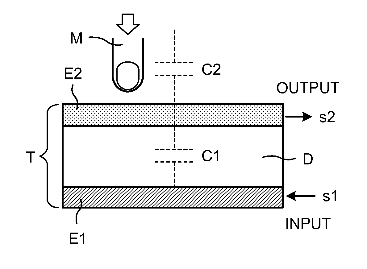 Liquid crystal display device with touch sensor, and electronic apparatus