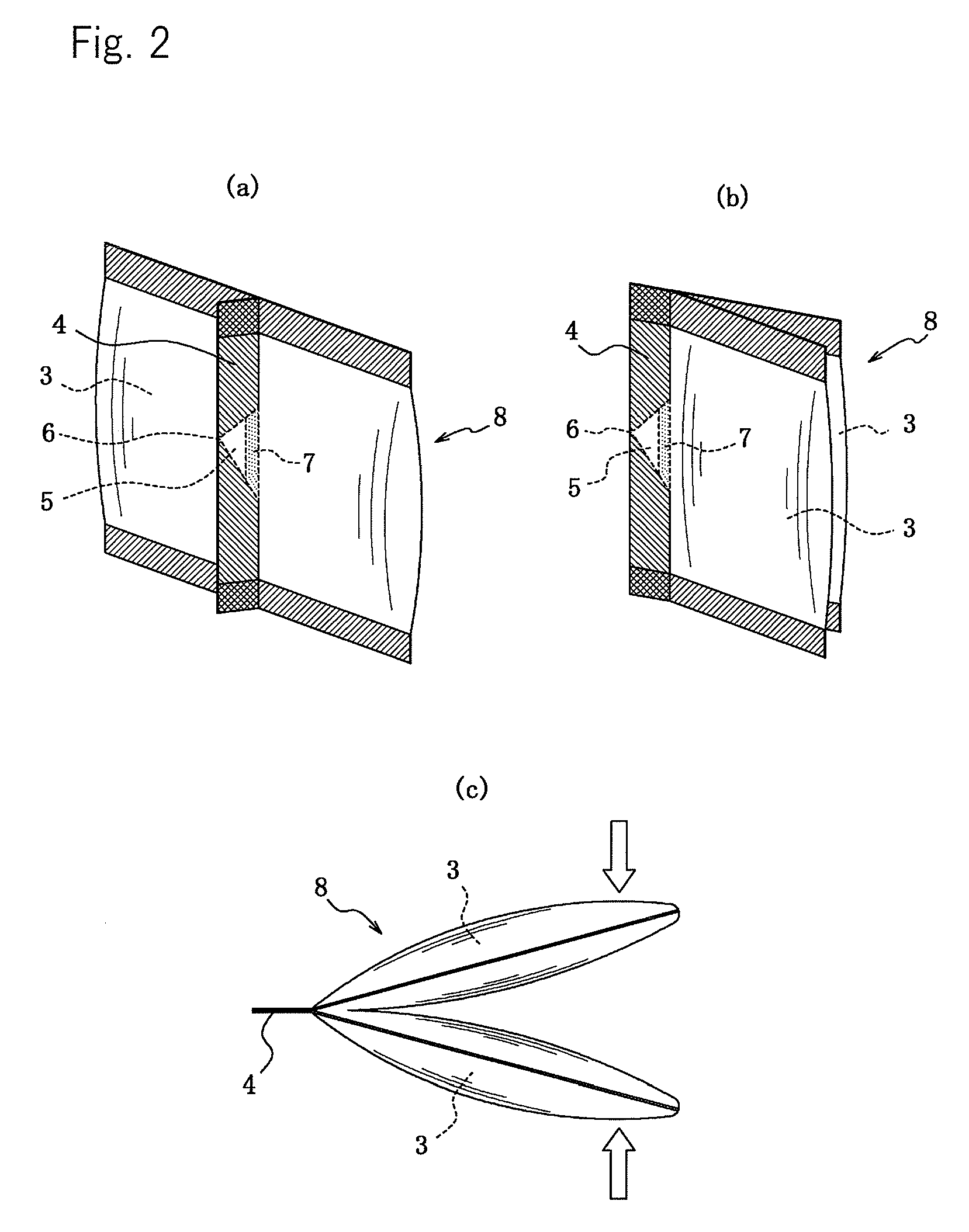 Butt seamed package bag and method for using same